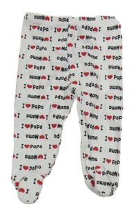 Bílé polodupky s nápisy Duff