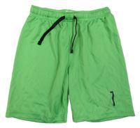 Zelené sportovní kraťasy s číslem H&M