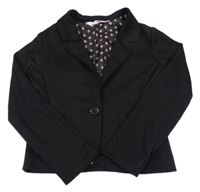 Černý teplákový sakový kabátek H&M