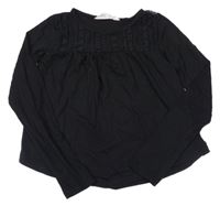 Čierne tričko s čipkou H&M