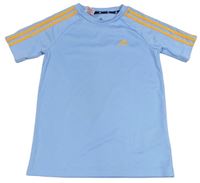 Světlemodré funkční sportovní tričko Adidas