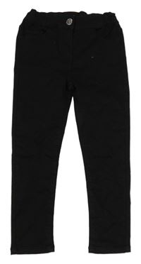 Černé skinny rifle s prošoupanými koleny Matalan