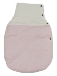 Světlerůžovo-bílý zateplený spací pytel 