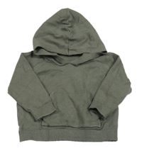 Tmavosivý úpletový sveter s vreckom a kapucňou M&S