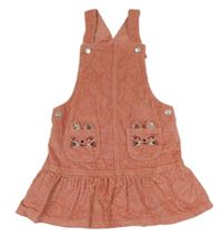 Světleskořicové menšestrové šaty s kočičkami/kapsami F&F