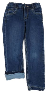 Tmavomodré skinny podšité rifle impidimpi