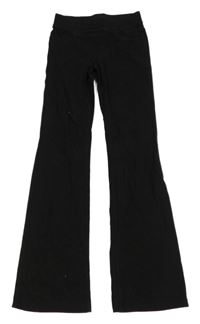Černé flare teplákové rifle H&M