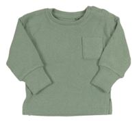 Zelená mikina s vreckom Primark