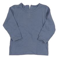 Modré rebrované tričko Matalan