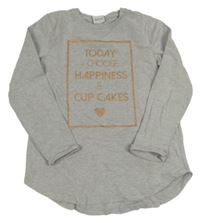 Sivá melírovaná tepláková tunika s nápisom Yigga