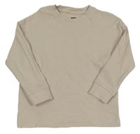 Béžové žebrované triko F&F