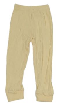 Žluté žebrované lehké tepláky