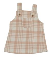 Ružovo-biele kockované fleecové šaty s vreckom George