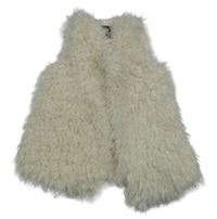 Smotanová kožušinová podšitá vesta F&F