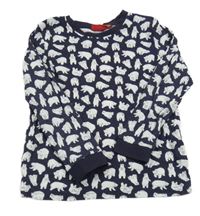 Tmavomodré pyžamové triko s medvědy Alive