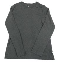 Tmavosivé melírované tričko H&M