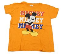 Oranžové tričko s Mickeym Disney