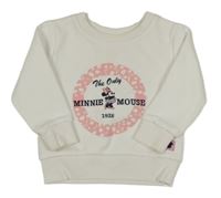 Biela mikina s Minnie Disney
