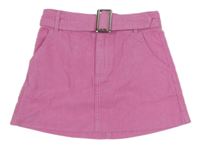 Ružová menšestrová sukňa s opaskom Primark