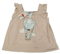 Pudrový pyžamový top s králikom H&M