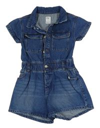 Modrý riflový kraťasový overal Denim Co.