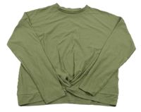 Khaki rebrované tričko F&F