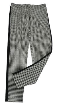 Šedo-černé vzorované úpletové tregíny Page one young