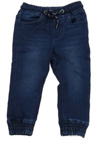 Tmavomodré teplákové cuff rifle Lupilu