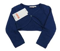 Nové - tmavomodré propínací bolerko Liegelind