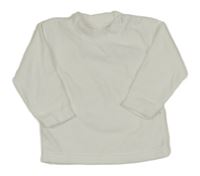 Biele zamatové tričko C&A