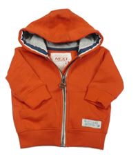 Červená propínací mikina s kapucí Next