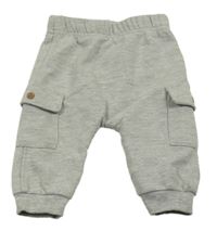 Sivé melírované tepláky s vreckami George