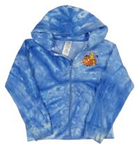 Modrá batikovaná prepínaci mikina s Lvím kráľom a kapucňou Disney