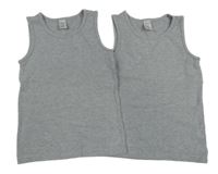 2x šedý nátělník Topomini