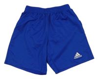 Modré sportovní funkční kraťasy s logem Adidas