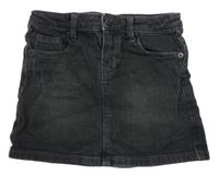 Čierna rifľová sukňa kiabi