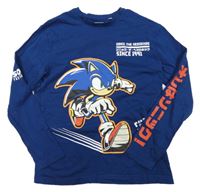 Tmavomodré triko se Sonicem C&A