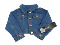 Nové - Modrá rifľová crop bunda