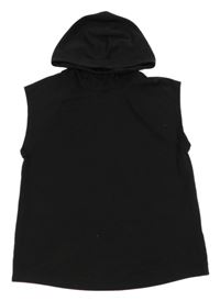 Čierna tepláková vesta s kapucňou H&M
