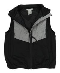 Čierno-sivá vesta s šusťákovým prvkem H&M