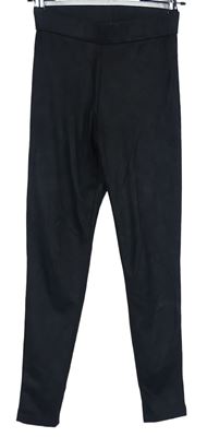 Dámske čierne semišové tregíny Pull&Bear