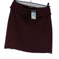 Nové - Dámska vínová sukňa s opaskom Primark