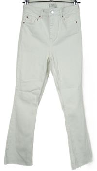 Dámské bílé bootcut rifle Primark 