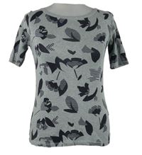 Dámske sivo-čierne vzorované tričko M&S