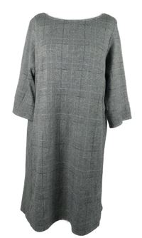 Dámské černo-bílé kostkované šaty Multiblu