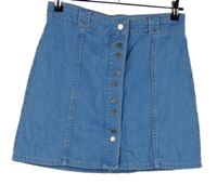 Dámska svetlomodrá rifľová prepínaci sukňa River Island