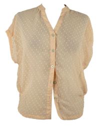 Dámska svetloružová vzorovaná šifónová blúzka Brodway