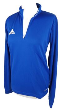 Pánska zafírová športová funkčná mikina Adidas