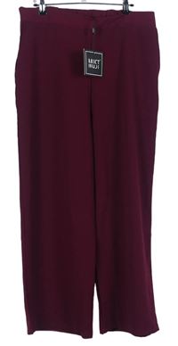 Dámske vínové culottes nohavice