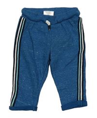 Modré melírované tepláky s proužkem so cute
